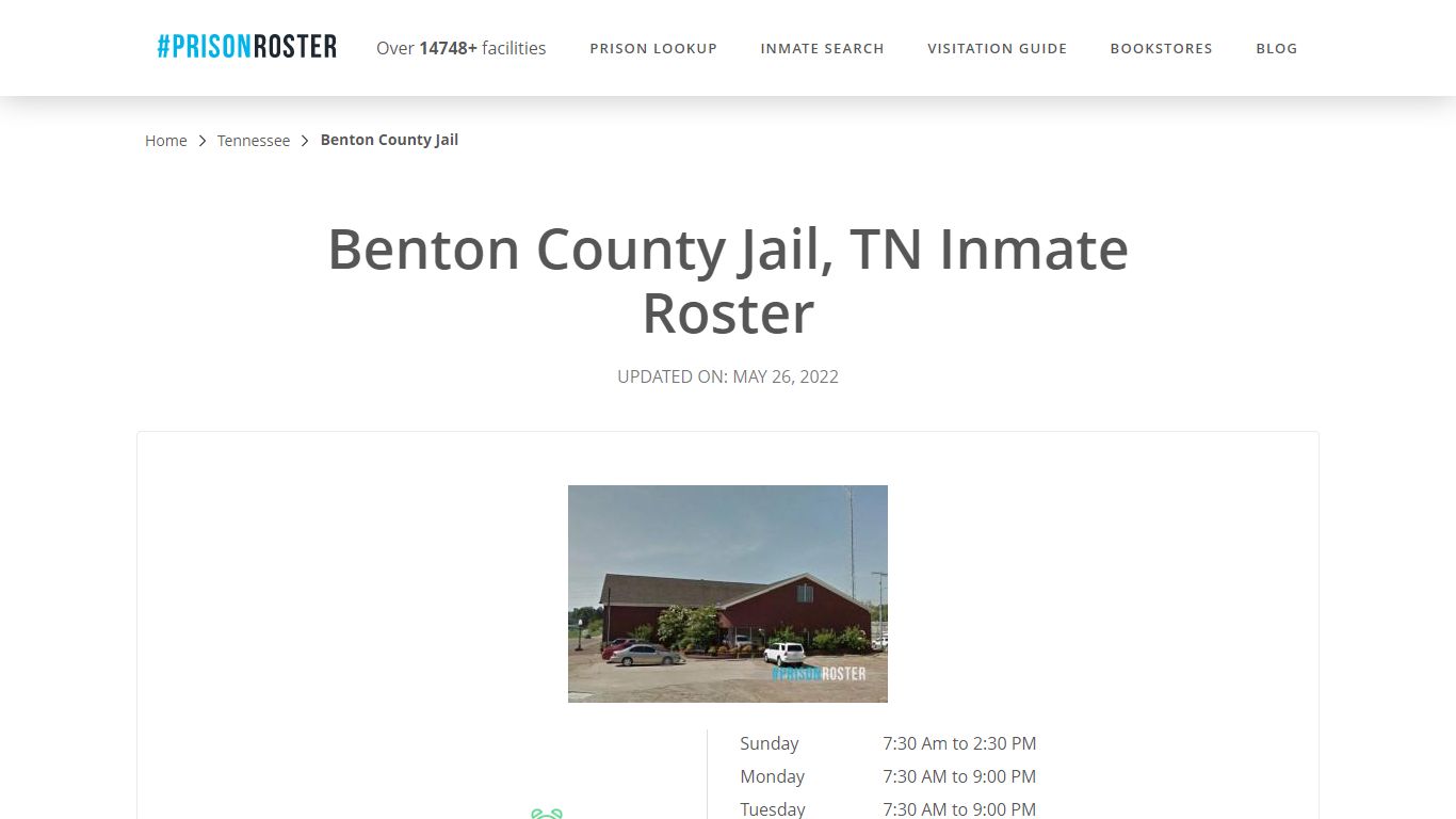 Benton County Jail, TN Inmate Roster - Prisonroster